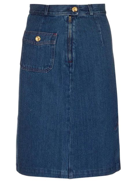 gucci soho denim|gucci denim skirt.